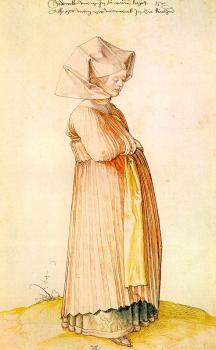 阿爾弗雷德 丟勒 Nuremberg Woman Dressed for Church